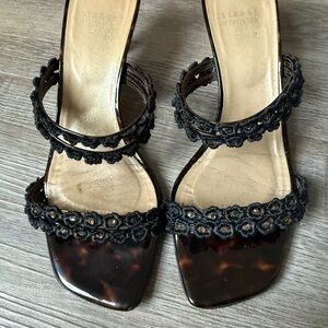 Stuart Weitzman Women’s Size 7 Turtle‑Shell Kitten Heels